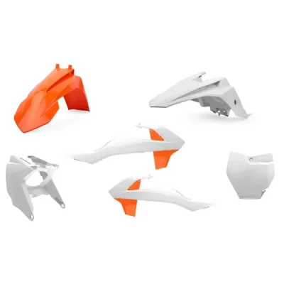 Zestaw plastików Body Kit Polisport pomarańczowy 16 biały (90805) Zestaw plastików Body Kit Polisport pomarańczowy 16 biały (90805)