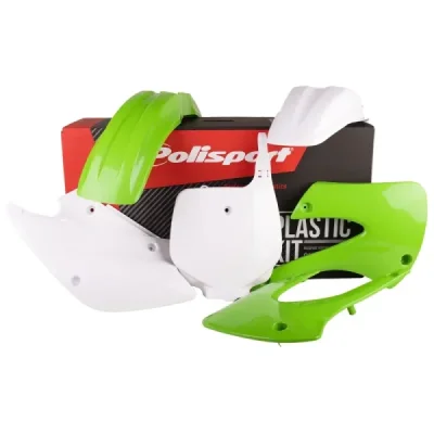 Zestaw plastików Body Kit Polisport zielony biały (90541) Zestaw plastików Body Kit Polisport zielony biały (90541)