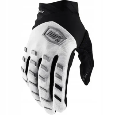 100 Procent Rękawice Cross/Enduro Airmatic White Biały/Czarny M