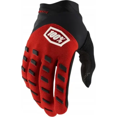 100 Procent Rękawice Cross/Enduro Airmatic Red/Black Czerwony/Czarny Xl