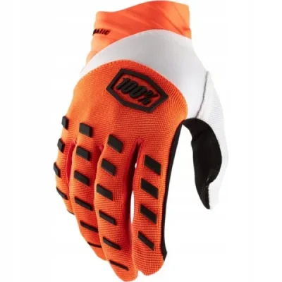100 Procent Rękawice Cross/Enduro Airmatic Fluo Orange Pomarańczowy Fluo/Biały/Czarny M