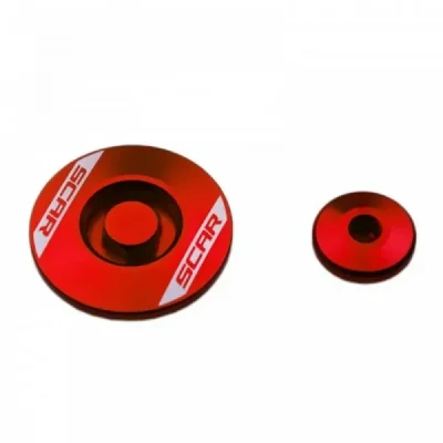 Korek inspekcyjny Scar czerwony aluminiowy (EP300) Korek inspekcyjny Scar czerwony aluminiowy (EP300)