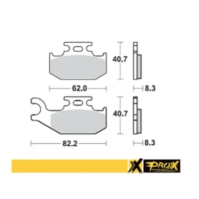Klocki hamulcowe ProX przód Suzuki LT-A 400 08-11 LT-A 450 07-10 (Right) (37.246102) Klocki hamulcowe ProX przód Suzuki LT-A 400 08-11 LT-A 450 07-10 (Right) (37.246102)