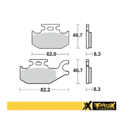 Klocki hamulcowe ProX przód Suzuki LT-A 400 08-11 LT-A 450 07-10 (Left) (37.236102)