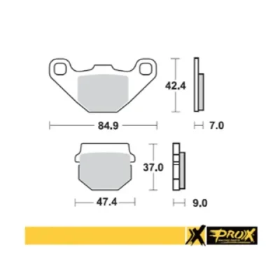 Klocki hamulcowe ProX przód Kawasaki KX 80 88-96 RM 80 86-95 (37.106002) Klocki hamulcowe ProX przód Kawasaki KX 80 88-96 RM 80 86-95 (37.106002)