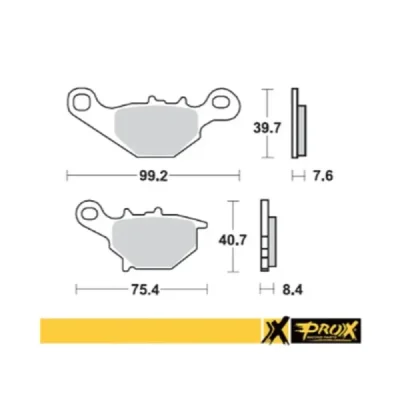 Klocki hamulcowe ProX przód Suzuki RM 80 85 96-04 (37.105202) Klocki hamulcowe ProX przód Suzuki RM 80 85 96-04 (37.105202)