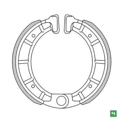 Szczęki hamulcowe Derbi Venture, Senda, Vamos 50 105x25mm - NEWFREN Szczęki hamulcowe Derbi Venture, Senda, Vamos 50 105x25mm - NEWFREN