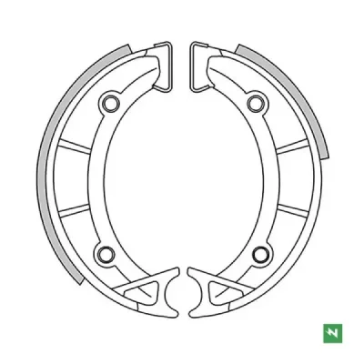 Szczęki hamulcowe Aprilia Scarabeo 50 125x25mm 93R - NEWFREN Szczęki hamulcowe Aprilia Scarabeo 50 125x25mm 93R - NEWFREN