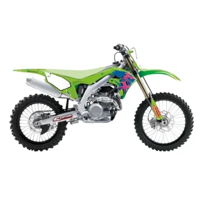 Blackbird Komplet Naklejek (Oklein) Kawasaki Kx 250F '21-'23, Kx 450F '19-'24 Retro