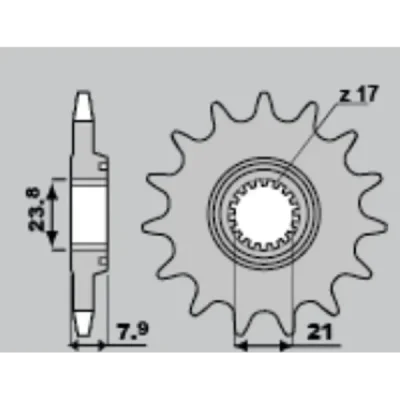 Zębatka przednia 2320 13 Honda CRF 250R 2018-2023 łańcuch 520 - SUNSTAR Zębatka przednia 2320 13 Honda CRF 250R 2018-2023 łańcuch 520 - SUNSTAR
