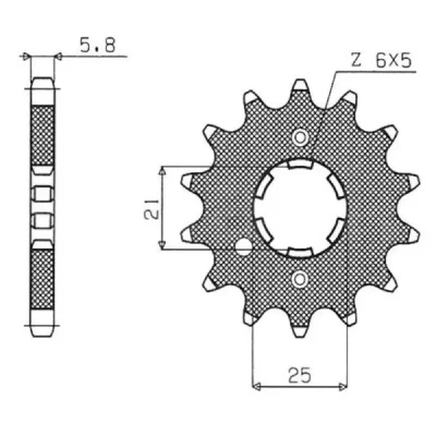 Zębatka przednia 569 15 łańcuch 520 Kawasaki KX 250 1987-1998 Yamaha YZ 250 1977-1998 - SUNSTAR Zębatka przednia 569 15 łańcuch 520 Kawasaki KX 250 1987-1998 Yamaha YZ 250 1977-1998 - SUNSTAR