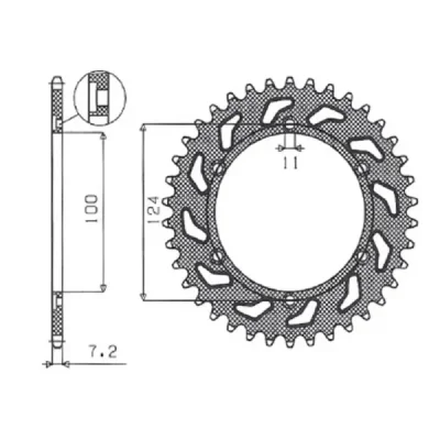 SUNSTAR Koło łańcuchowe (zębatka) SUNSTAR Koło łańcuchowe (zębatka)