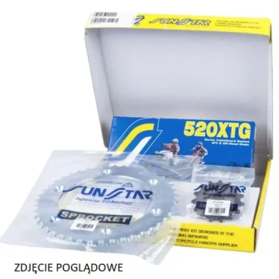 Zestaw napędowy Sunstar Yamaha XT 600E 97-03 plus złoty 15/45/106 (K520XTG098)