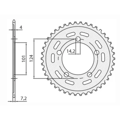 SUNSTAR Koło łańcuchowe (zębatka)