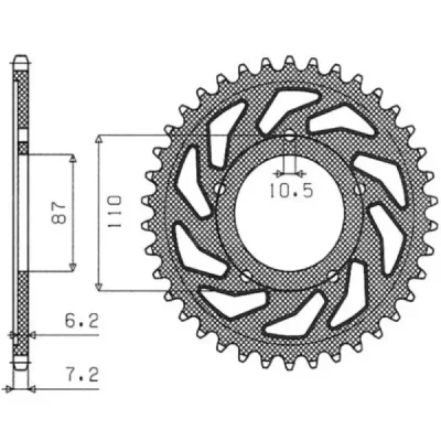 SUNSTAR Koło łańcuchowe (zębatka) SUNSTAR Koło łańcuchowe (zębatka)
