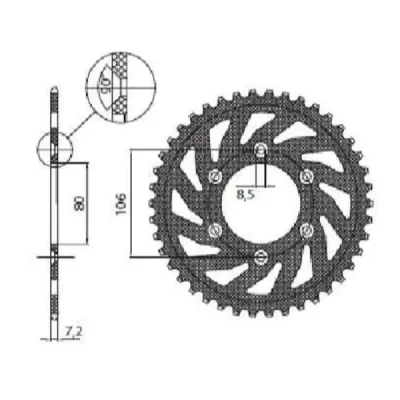 SUNSTAR Koło łańcuchowe (zębatka) SUNSTAR Koło łańcuchowe (zębatka)