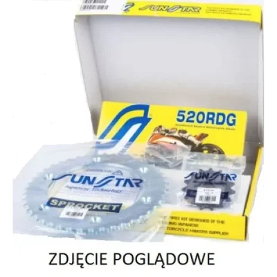 Zestaw napędowy Sunstar Kawasaki ER6F ABS 09 standard 15/46/114 (K520RDG011)