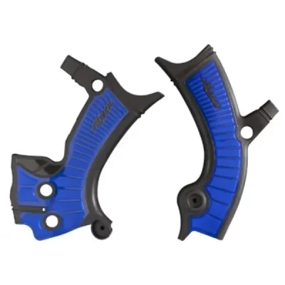 Osłona ramy Bi-Material Yamaha YZF/YZ-FX/WRF czarny/niebieski Racetech