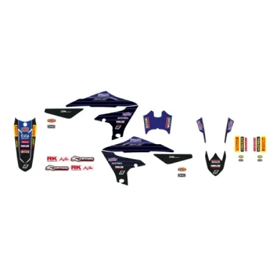 Blackbird Komplet Naklejek (Oklein) Yamaha Yz 250F '19-'23, Yz 450F '18-'22 Replica Yamaha Factory Racing 22