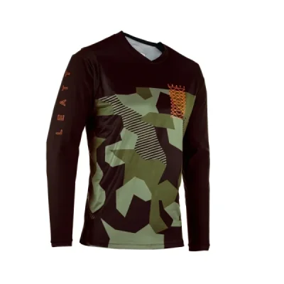 Leatt Koszulka Rowerowa (Dziecięca) Mtb Gravity 4.0 Junior Jersey Camo Czarny/Zielony M (130-140 Cm) Leatt Koszulka Rowerowa (Dziecięca) Mtb Gravity 4.0 Junior Jersey Camo Czarny/Zielony M (130-140 Cm)