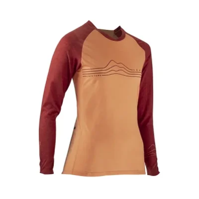 Leatt Koszulka Rowerowa (Damska) Mtb Allmtn 3.0 Jersey Peach Pomarańczowy/Bordowy L Leatt Koszulka Rowerowa (Damska) Mtb Allmtn 3.0 Jersey Peach Pomarańczowy/Bordowy L