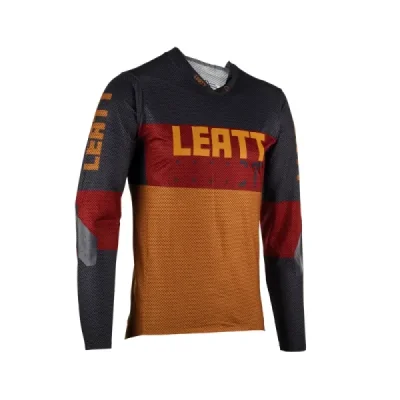 Leatt Koszulka Rowerowa Mtb Gravity 4.0 Jersey Suede Rdzawy/Czarny/Bordowy S Leatt Koszulka Rowerowa Mtb Gravity 4.0 Jersey Suede Rdzawy/Czarny/Bordowy S
