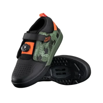 Leatt Buty Rowerowe 4.0 Clip (Spd) Pro Shoe Camo Czarny/Zielony/Pomarańczowy 44 / 28 Cm Leatt Buty Rowerowe 4.0 Clip (Spd) Pro Shoe Camo Czarny/Zielony/Pomarańczowy 44 / 28 Cm