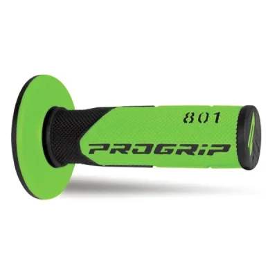 Manetki PG801 dwuskładnikowe czarny/zielony 22+25mm dł.115mm off road - PRO GRIP