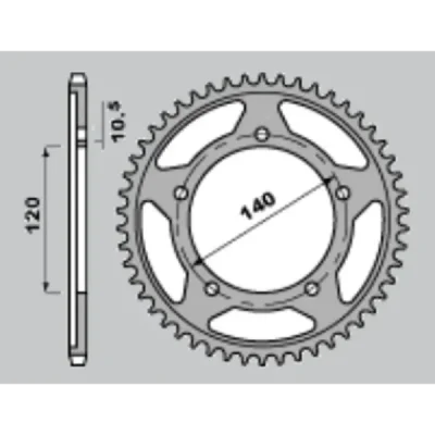 Grosskopf Zębatka Tylna Utwardzana 4398 43 C45 Suzuki Gsxr 600 (06-10) (Jtr1792.43) Grosskopf Zębatka Tylna Utwardzana 4398 43 C45 Suzuki Gsxr 600 (06-10) (Jtr1792.43)