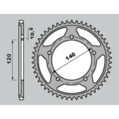 Grosskopf Zębatka Tylna Utwardzana 4398 42 C45 Suzuki Gsxr 750 (00-05), Gsr750 '11-'14 (2061-42) Grosskopf Zębatka Tylna Utwardzana 4398 42 C45 Suzuki Gsxr 750 (00-05), Gsr750 '11-'14 (2061-42)