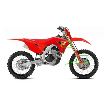 Komplet plastików UFO Honda CRF 250R 18-21 CRF 450R 17-20 czerwony w zestawie osłony amortyzatora oraz naklejki (HOKIT126111) Komplet plastików UFO Honda CRF 250R 18-21 CRF 450R 17-20 czerwony w zestawie osłony amortyzatora oraz naklejki (HOKIT126111)