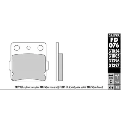 Klocki hamulcowe Galfer KH 84  (FD076G1651)
