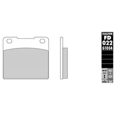 Klocki hamulcowe Galfer KH 36 (FD022G1651) Klocki hamulcowe Galfer KH 36 (FD022G1651)