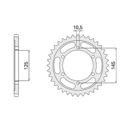 Cht Zębatka Tylna 869 42 Yamaha Tdm 850 96-98 (A4150867420) (867-42) Cht Zębatka Tylna 869 42 Yamaha Tdm 850 96-98 (A4150867420) (867-42)