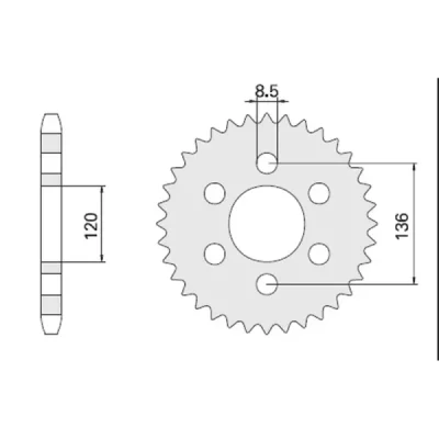 Cht Zębatka Tylna 859 39 (846-39) (Jtr846.39) Yamaha Fzs 600 Fazer 96-03 Cht Zębatka Tylna 859 39 (846-39) (Jtr846.39) Yamaha Fzs 600 Fazer 96-03