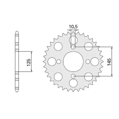 Cht Zębatka Tylna 857 41 Yamaha (857-41) (Jtr857.41) Yamaha Xt 600 '85-94, Xt 600Z Tenere 87-89 Cht Zębatka Tylna 857 41 Yamaha (857-41) (Jtr857.41) Yamaha Xt 600 '85-94, Xt 600Z Tenere 87-89
