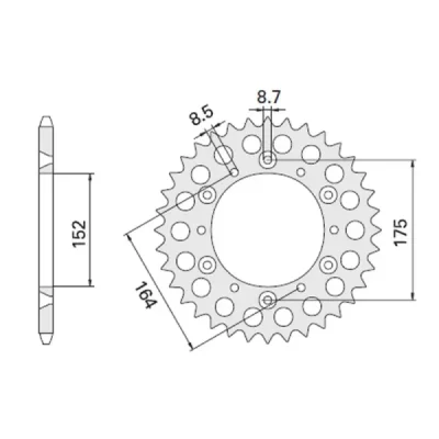 Cht Zębatka Tylna 856 47 (2045-47) Yamaha Tt 600E 96-00, Ttr 600 (Jtr853.47) (Łańc. 520) (Jtr853.47) Cht Zębatka Tylna 856 47 (2045-47) Yamaha Tt 600E 96-00, Ttr 600 (Jtr853.47) (Łańc. 520) (Jtr853.47)