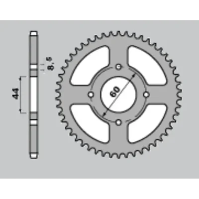 Cht Zębatka Tylna 832 38 (A4150832380) Yamaha Dt 80 Mx Cht Zębatka Tylna 832 38 (A4150832380) Yamaha Dt 80 Mx