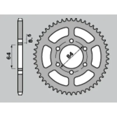 Cht Zębatka Tylna 809 44 Suzuki Dr 125Se '94-'00 (Łańc. 428) Cht Zębatka Tylna 809 44 Suzuki Dr 125Se '94-'00 (Łańc. 428)