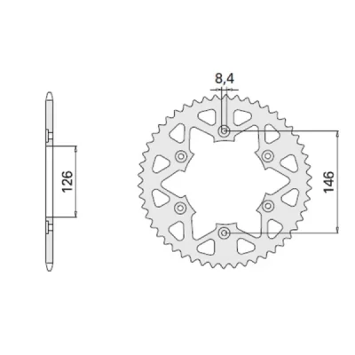 Cht Zębatka Tylna 808 41 (808-41) Suzuki Rm Dr Cht Zębatka Tylna 808 41 (808-41) Suzuki Rm Dr