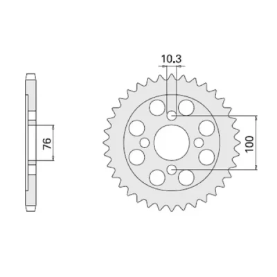 Cht Zębatka Tylna 803 47 Suzuki Rg 125 92-96 (2012-47) (Łańc. 428) Cht Zębatka Tylna 803 47 Suzuki Rg 125 92-96 (2012-47) (Łańc. 428)
