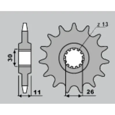 Cht Zębatka Przednia 579 17 Yamaha Fz1 06-13, R1 04-14, Fj1100 1200 Cht Zębatka Przednia 579 17 Yamaha Fz1 06-13, R1 04-14, Fj1100 1200