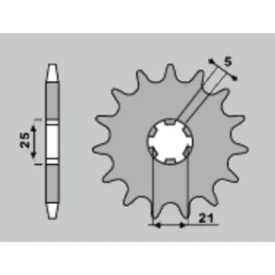 Cht Zębatka Przednia 569 14 (569-14) 569 14 Kawasaki Kx 250 '87-'98, Yamaha Yz 250 '77-'98, Xv 250`89-15 (Jtf569.14) (Łańc. 520) Cht Zębatka Przednia 569 14 (569-14) 569 14 Kawasaki Kx 250 '87-'98, Yamaha Yz 250 '77-'98, Xv 250`89-15 (Jtf569.14) (Łańc. 520)