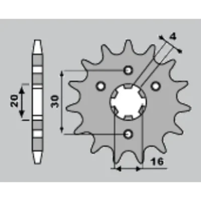 Cht Zębatka Przednia 517 14 Kawasaki Kmx86-03 (Jtf417.14) (417-14)