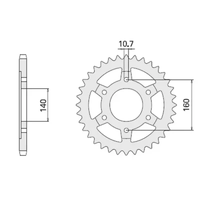 Cht Zębatka Tylna 502 45 (A4150502450) Honda Xr 350 , Kawasaki Gpx Cht Zębatka Tylna 502 45 (A4150502450) Honda Xr 350 , Kawasaki Gpx