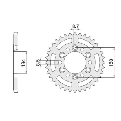 Cht Zębatka Tylna 489 47 (467-47) Kawasaki Kx/Kxf `84-'20 (Jtr460.47) (Łańc. 520) (48947Jt) Cht Zębatka Tylna 489 47 (467-47) Kawasaki Kx/Kxf `84-'20 (Jtr460.47) (Łańc. 520) (48947Jt)