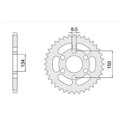 Cht Zębatka Tylna 463 46 Kawasaki Kmx 125 86-03 (-2) (463-46) (Jtr.463.46) Cht Zębatka Tylna 463 46 Kawasaki Kmx 125 86-03 (-2) (463-46) (Jtr.463.46)
