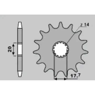 Cht Zębatka Przednia 440 13 Yamaha Yz 125 87-04 (564-13) (Jtf564.13) Cht Zębatka Przednia 440 13 Yamaha Yz 125 87-04 (564-13) (Jtf564.13)