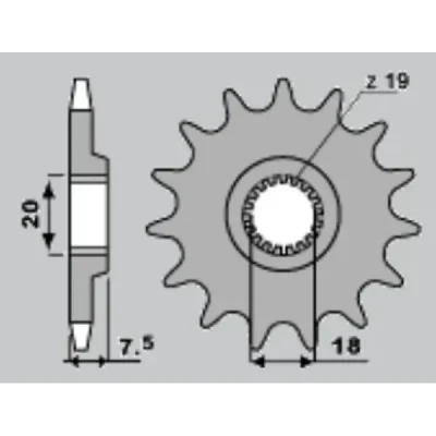Cht Zębatka Przednia 340 13 Honda Cr 125 87-03 (Łańc. 520) (Jtf326.13) Cht Zębatka Przednia 340 13 Honda Cr 125 87-03 (Łańc. 520) (Jtf326.13)