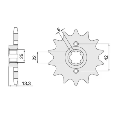 Cht Zębatka Przednia 291 15 Honda Cb 450S 86-89 (Jtf 291.15)